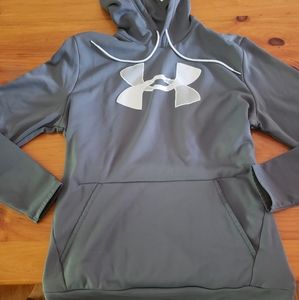 Under Armour Men's Gray Large Fleece Big Logo Hoodie
